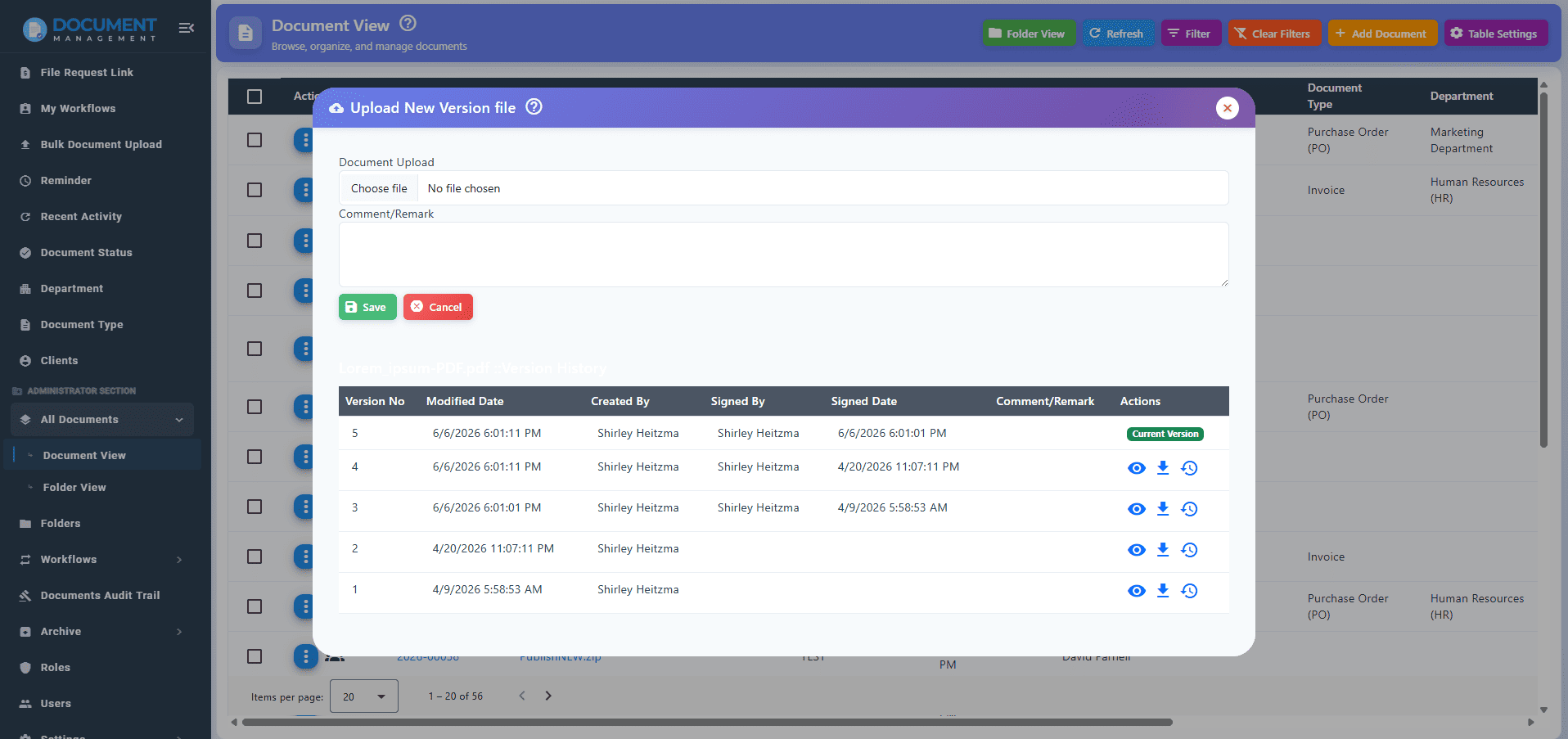 Document Versioning Document Versioning