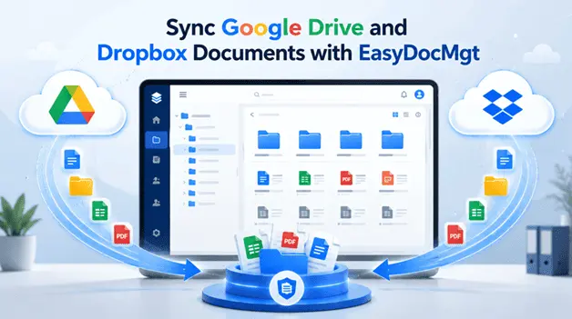 Sync Google Drive and Dropbox Documents with EasyDocMgt EDMS