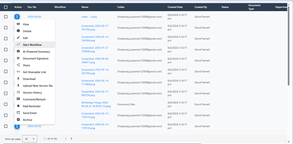 Start workflows directly from the document library Start workflows directly from the document library