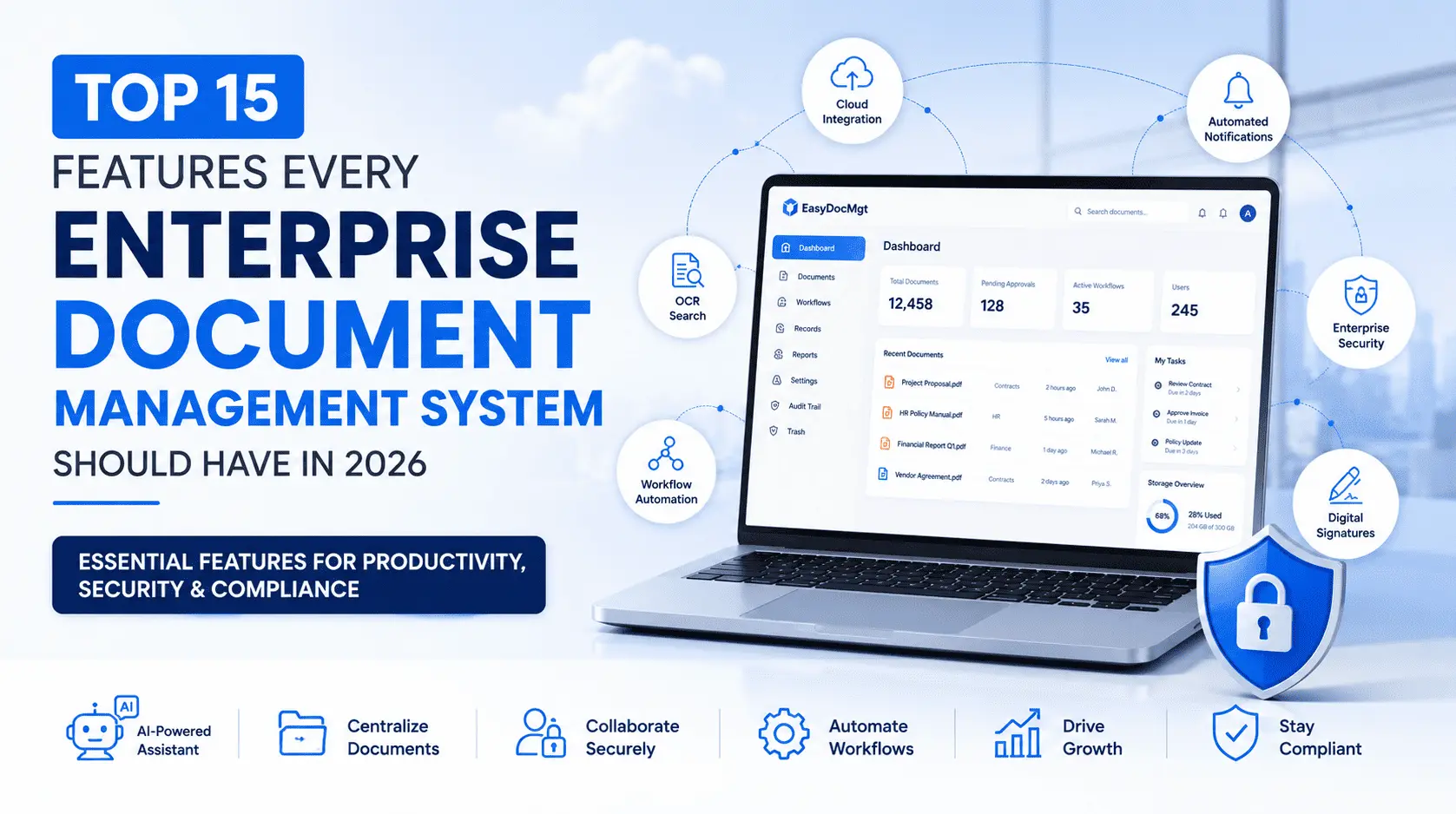 Top 15 Features Every Enterprise Document Management System Should Have in 2026