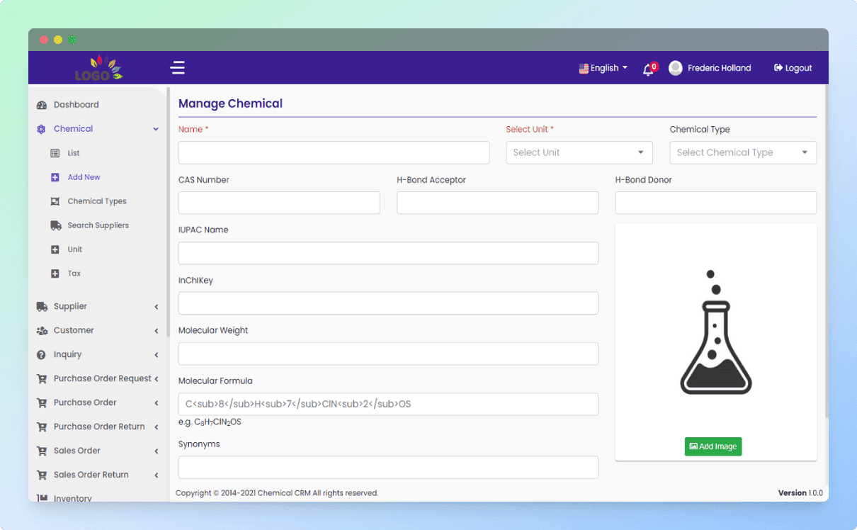 Manage chemicals