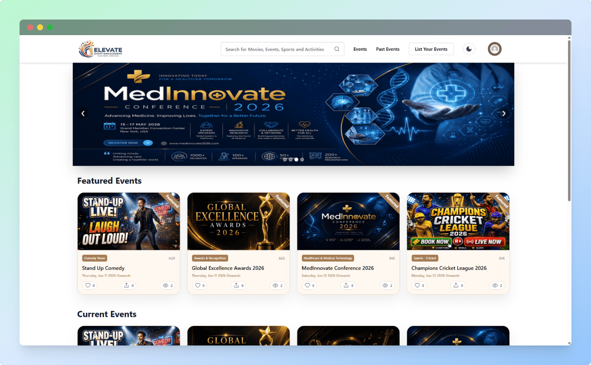 Multi-Event Marketplace
