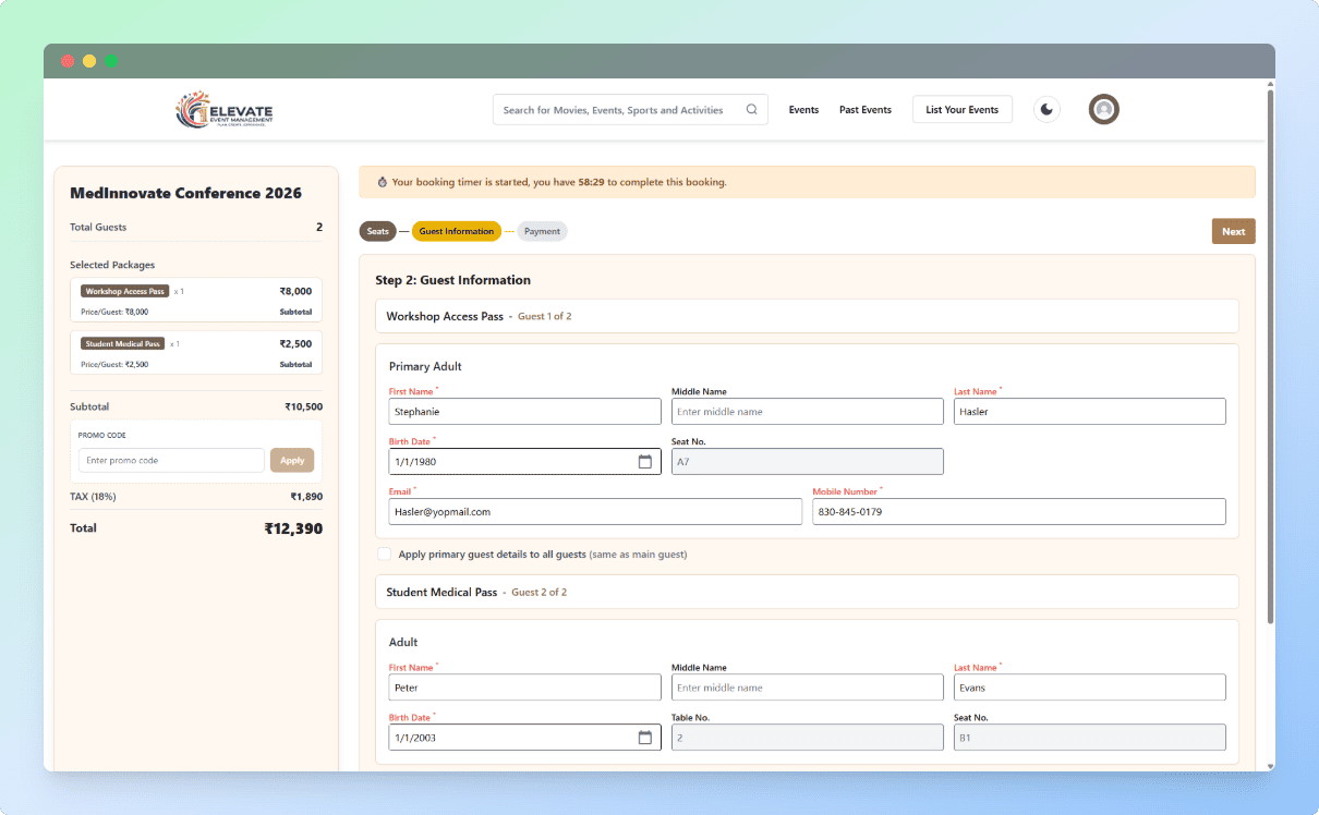 Attendee Management