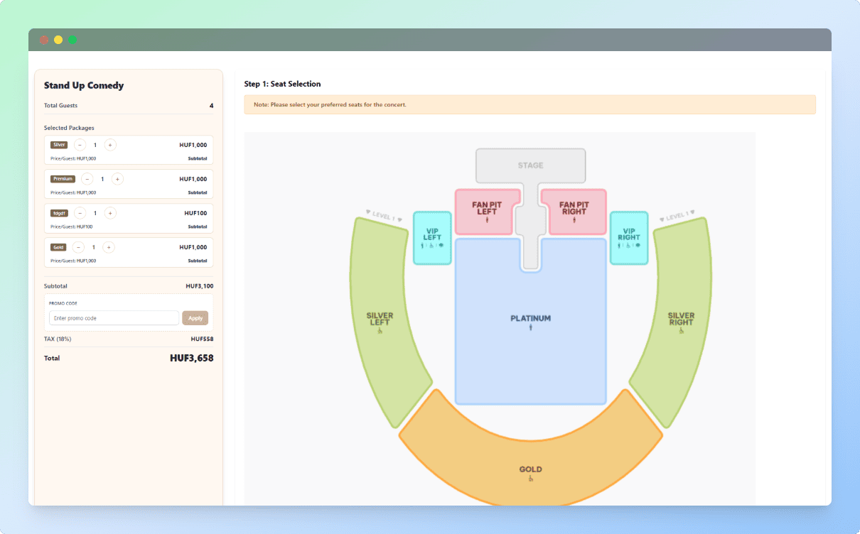 Event Management Features