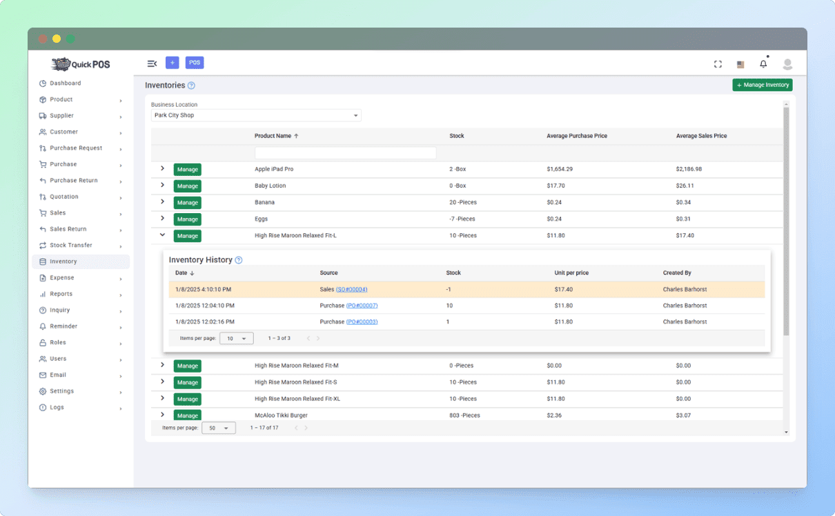 inventory management